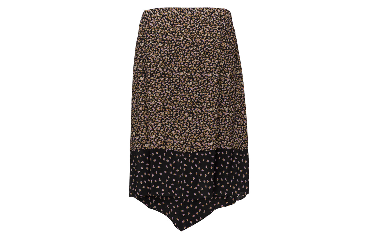 Viscose Female Skirt 100 Syrenia Black Second 7Xwx1A1