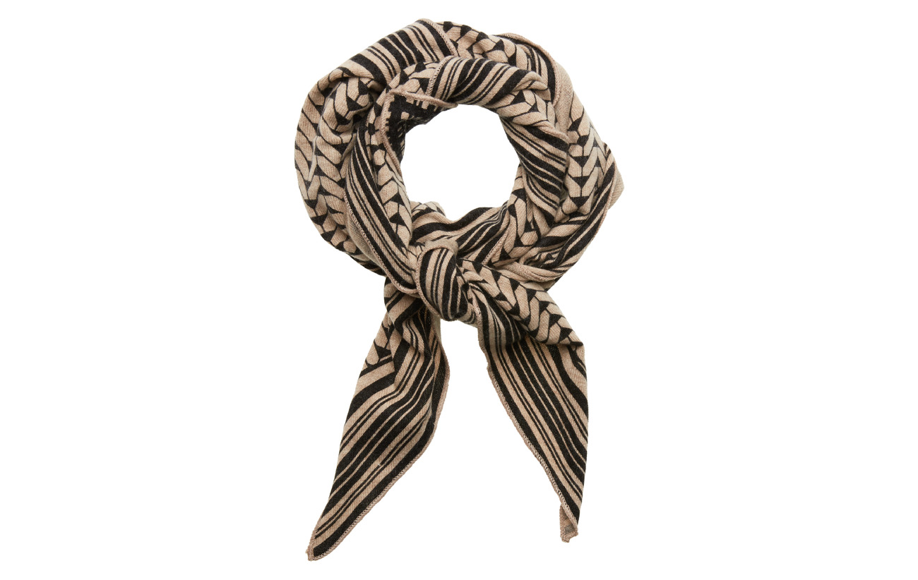Second Female Warm Scarf - CAMEL MELANGE