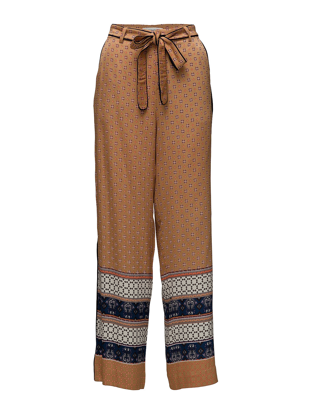 Vavara Hw Trousers Wijde Broek Bruin Second Female second female kopen in de aanbieding