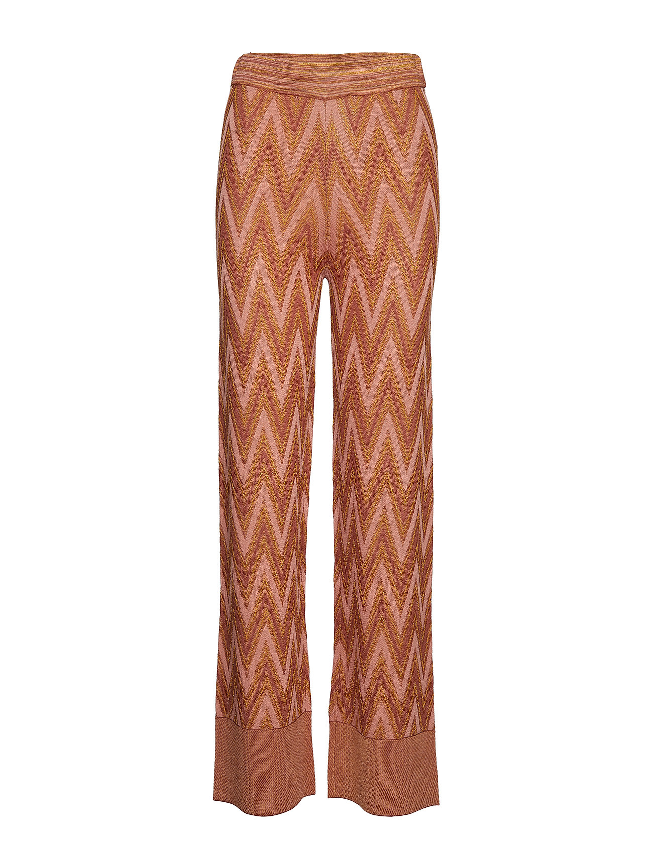 Bea Knit Trousers Wijde Broek Oranje Second Female second female kopen in de aanbieding