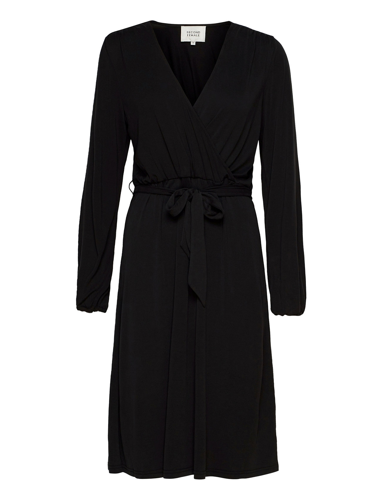 Missa Drape Dress Black Second Female