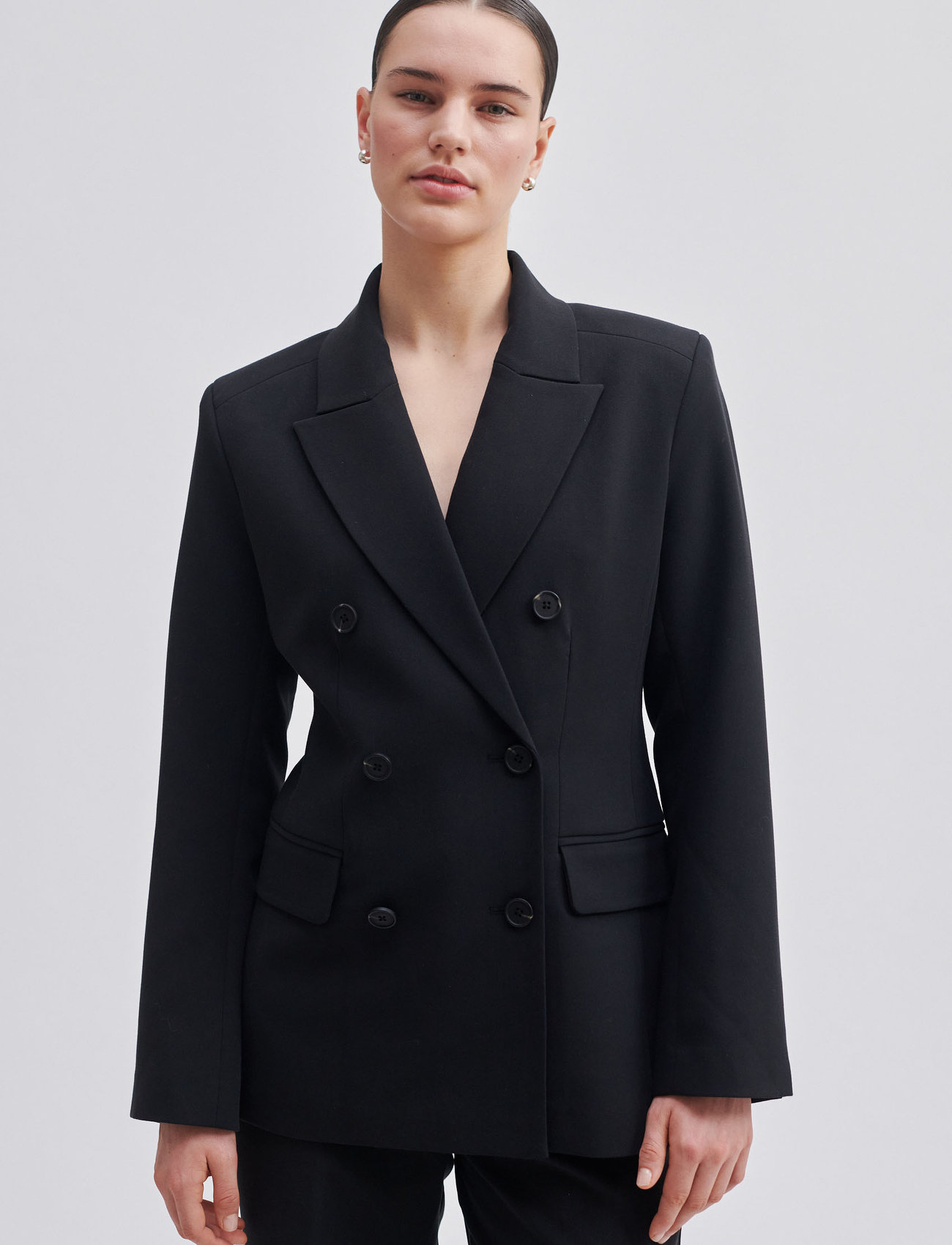 Second Female Evie Fitted Blazer - Dubbelknäppta kavajer - Boozt.com