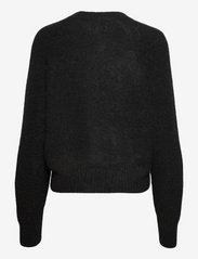 Second Female - Brooky Knit Boxy Cardigan - koftor - black - 1