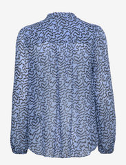 Second Female - Aronia Shirt - långärmade blusar - cornflower blue - 2