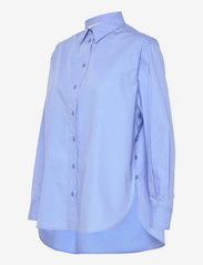 Second Female - Matis Solid Shirt - långärmade skjortor - cornflower blue - 2