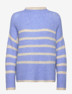 Ovalis Knit T-Neck - trøjer - cornflower blue