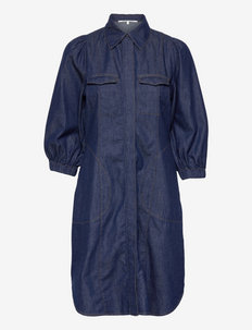 Ballota Dress - robes chemises - denim blue