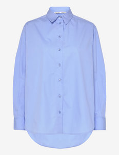 Matis Solid Shirt - langærmede skjorter - cornflower blue
