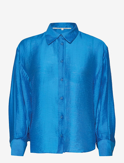 Berut Shirt - långärmade skjortor - malibu blue