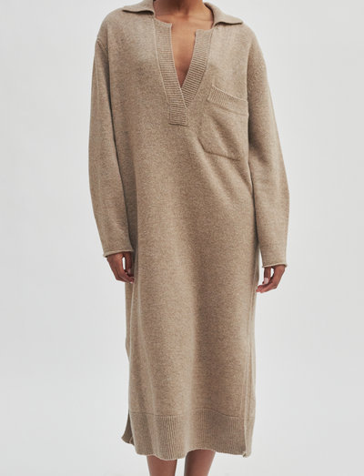Second Female Jagoda Knit Dress Tobacco Brown