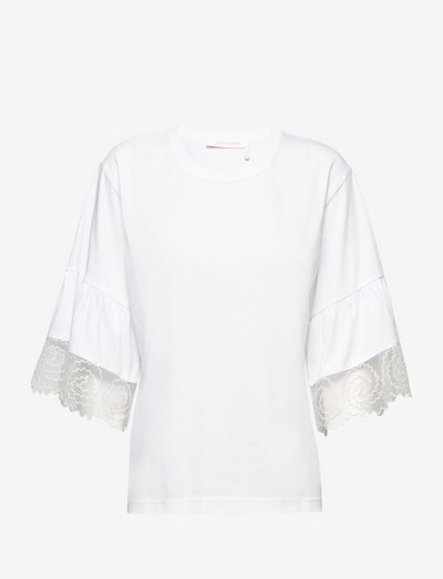 TOP - t-shirts - white