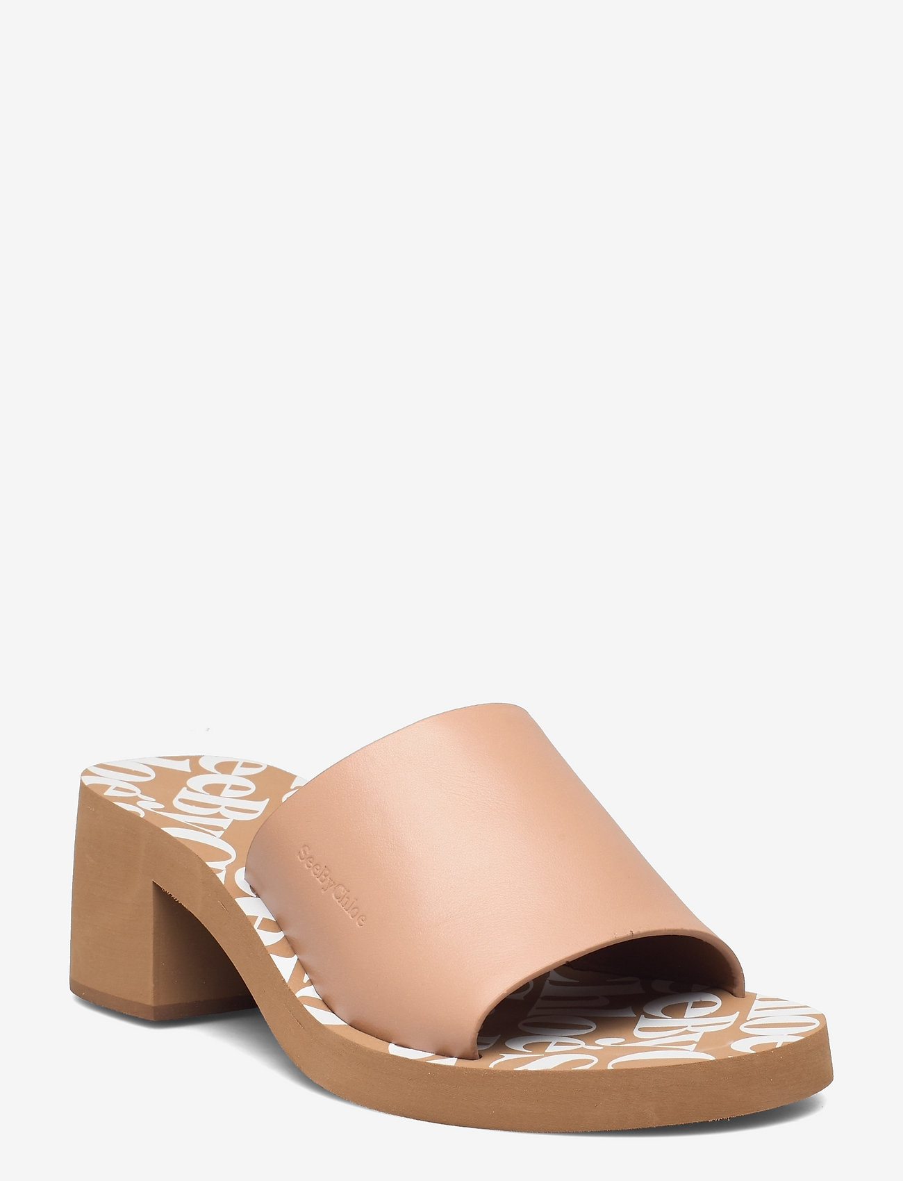 chloe nude sandals