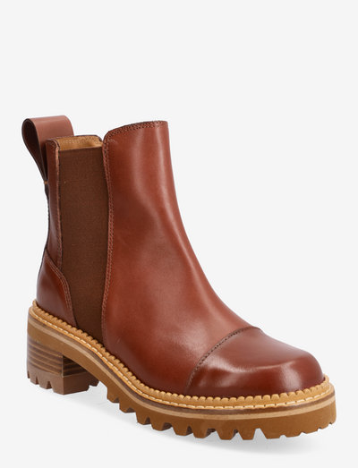 MALLORY ANKLE BOOT - boots - rust