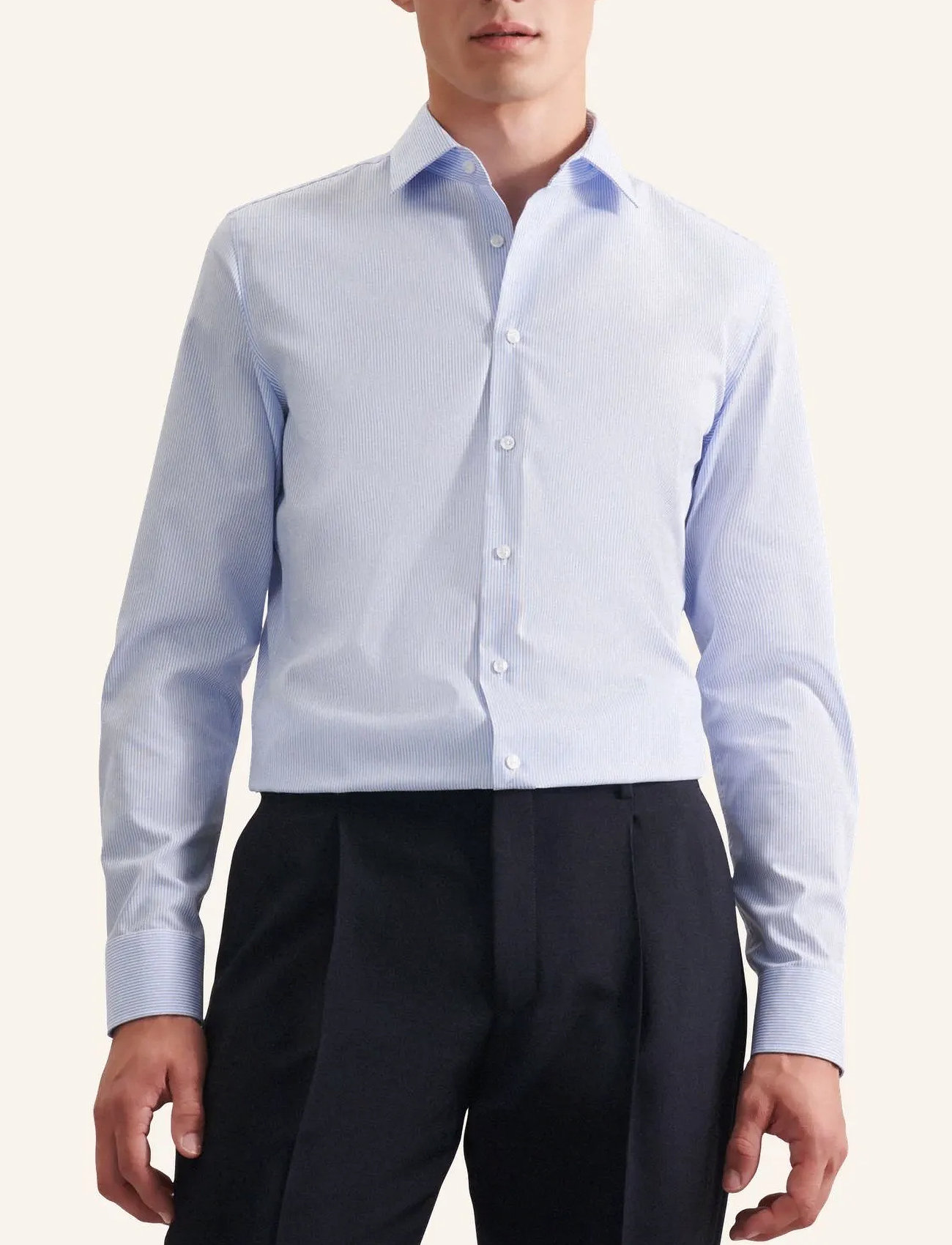Seidensticker Business Kent 98 1/1, 39, Blue, Skjorter > Business Shirts, Herre