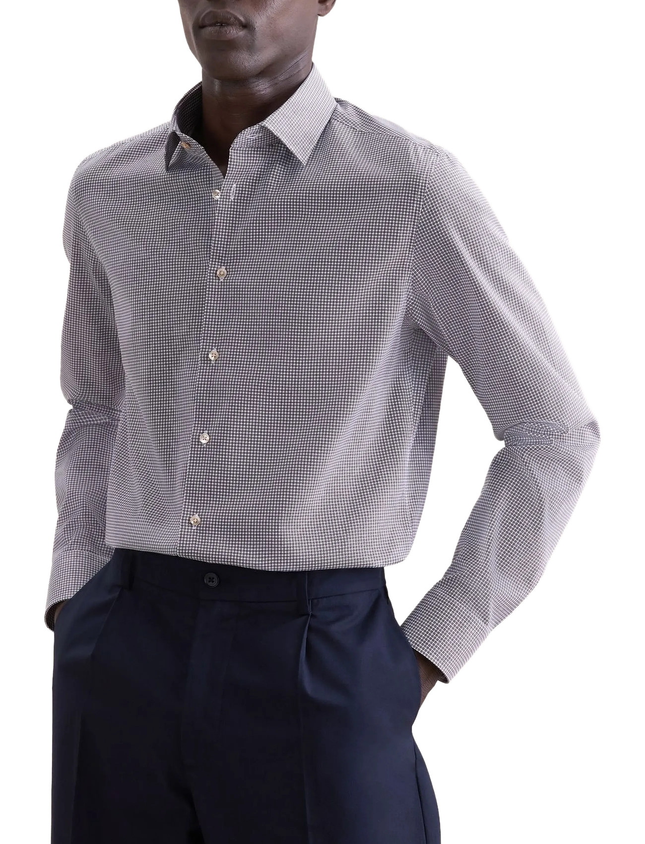 Seidensticker New Kent 98, 40, Grey, Skjorter > Business Shirts, Herre