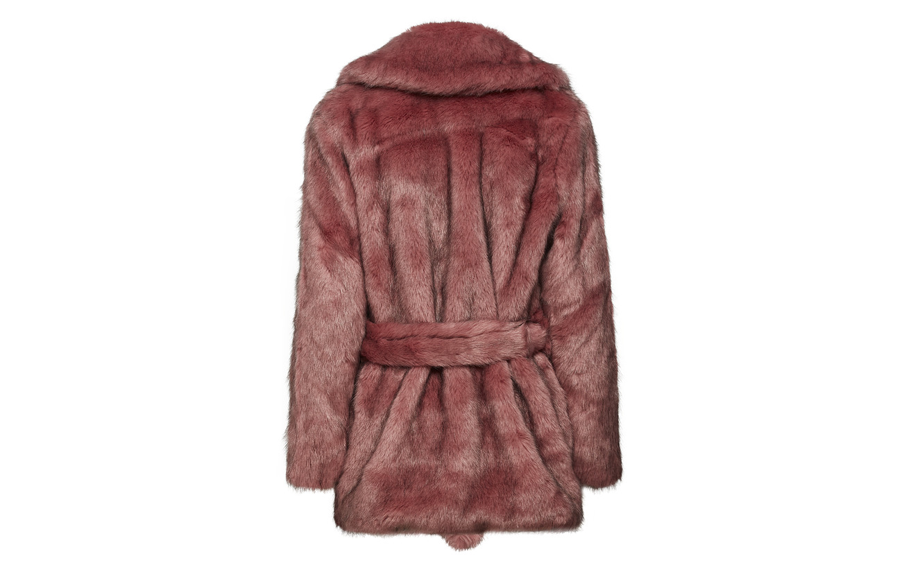 100 Femme Polyester B Fur Faux Selected Earth Slffury Red 0UHFFd