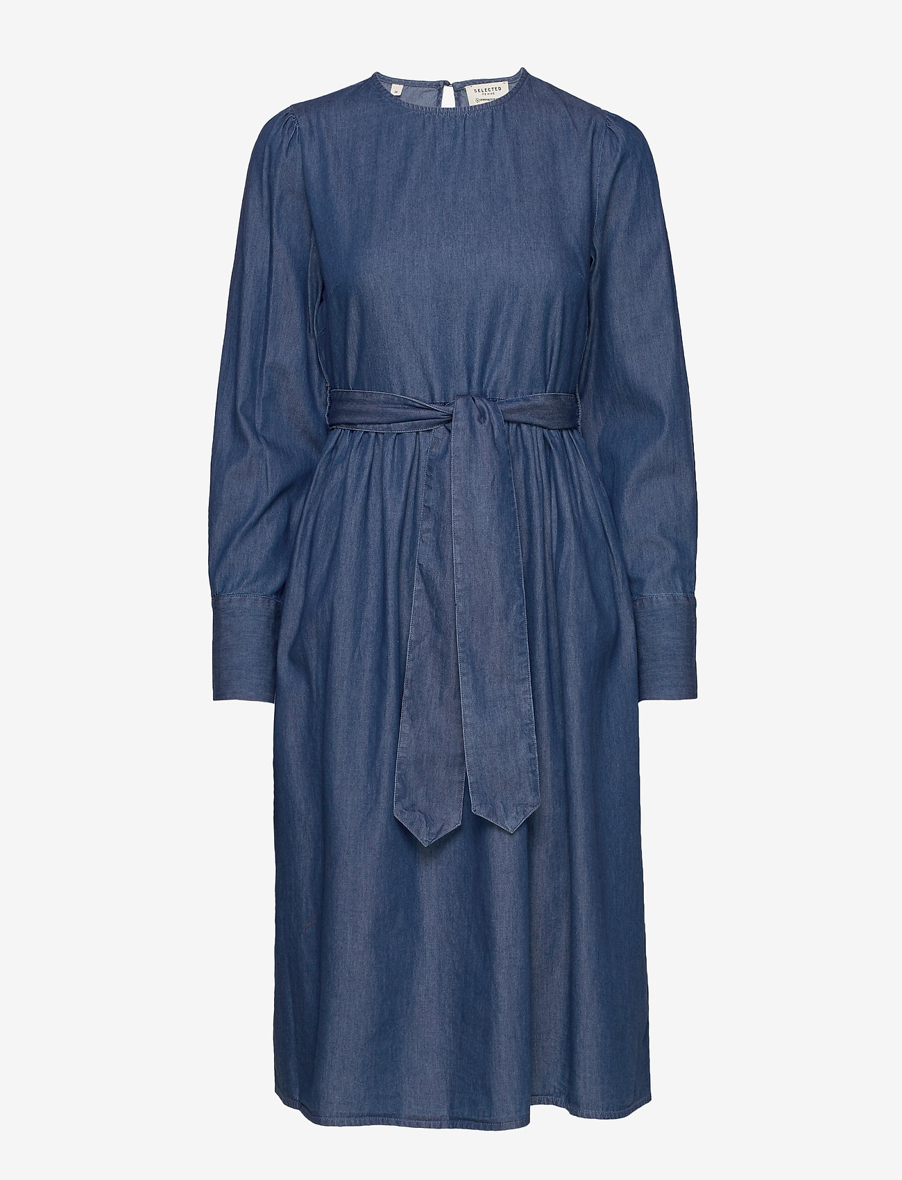 Selected Femme Slfalina Ls Dress W - Midi dresses | Boozt.com