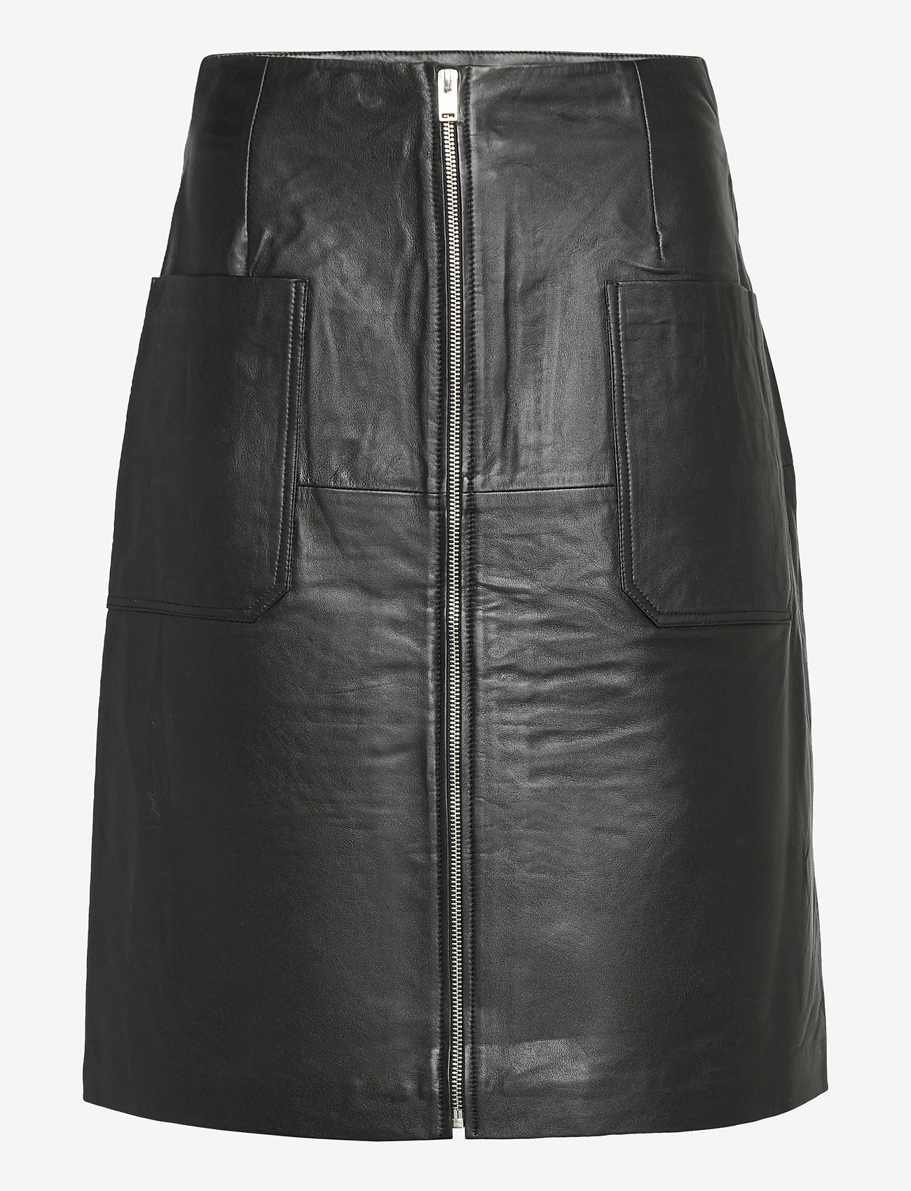 Selected Femme Slfsvea Hw Leather Skirt W - Skirts | Boozt.com