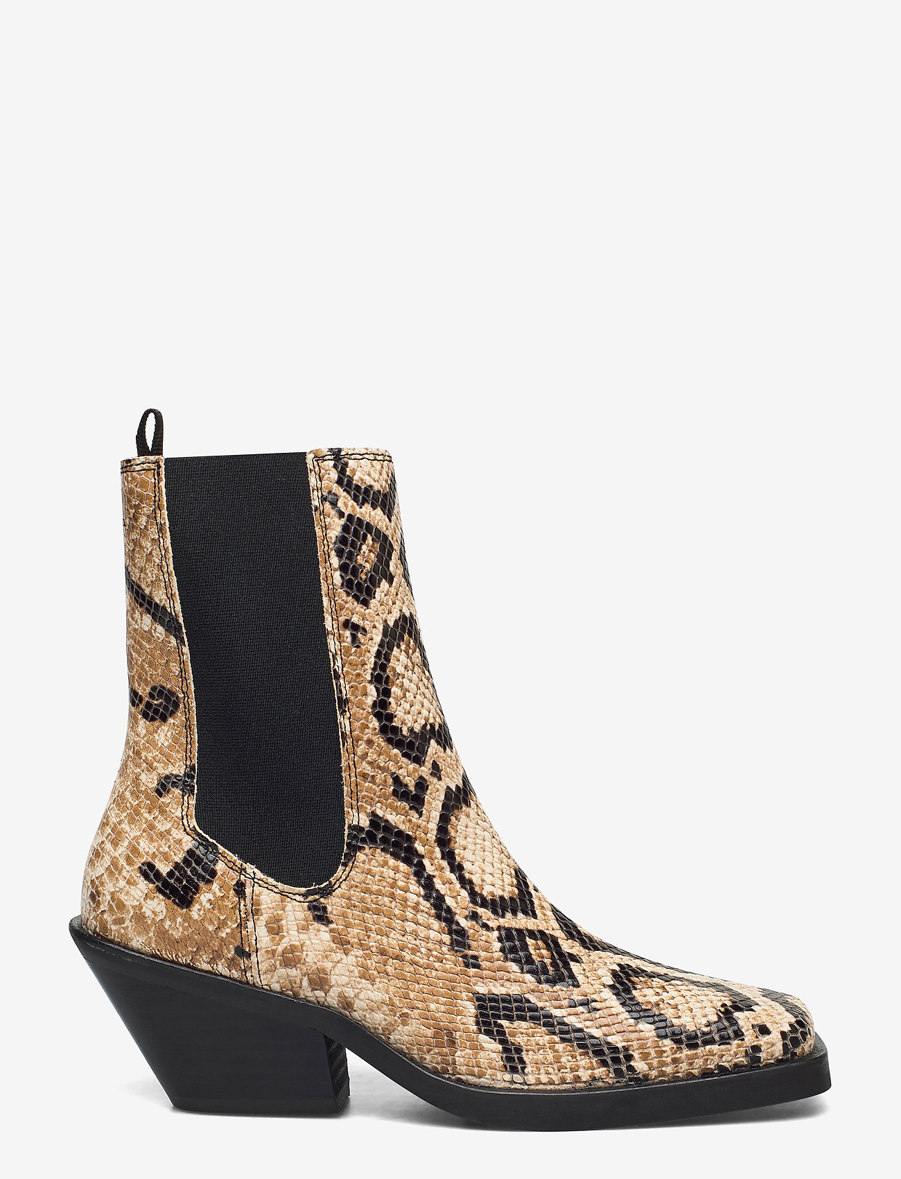 Selected Femme Slfava Snake Leather Chelseaoot - Boots | Boozt.com