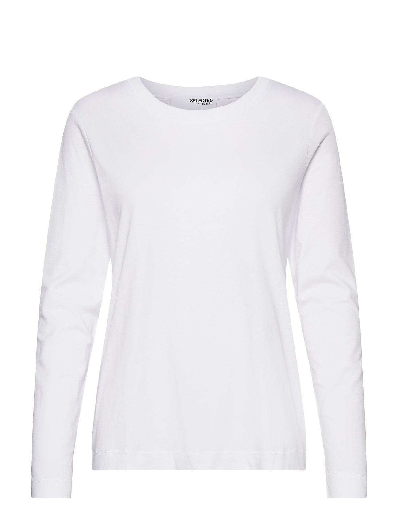 Slfstandard Ls Tee Noos Tops T-shirts & Tops Long-sleeved White Selected Femme