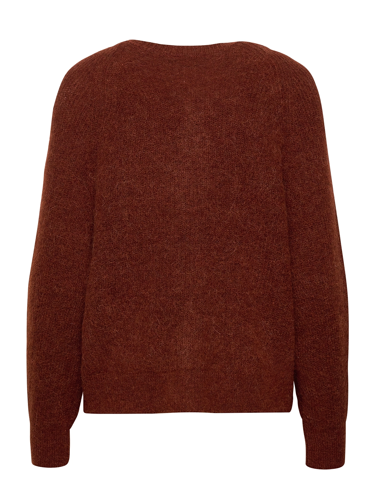 Slflulu Ls Knit Short Cardigan Rust