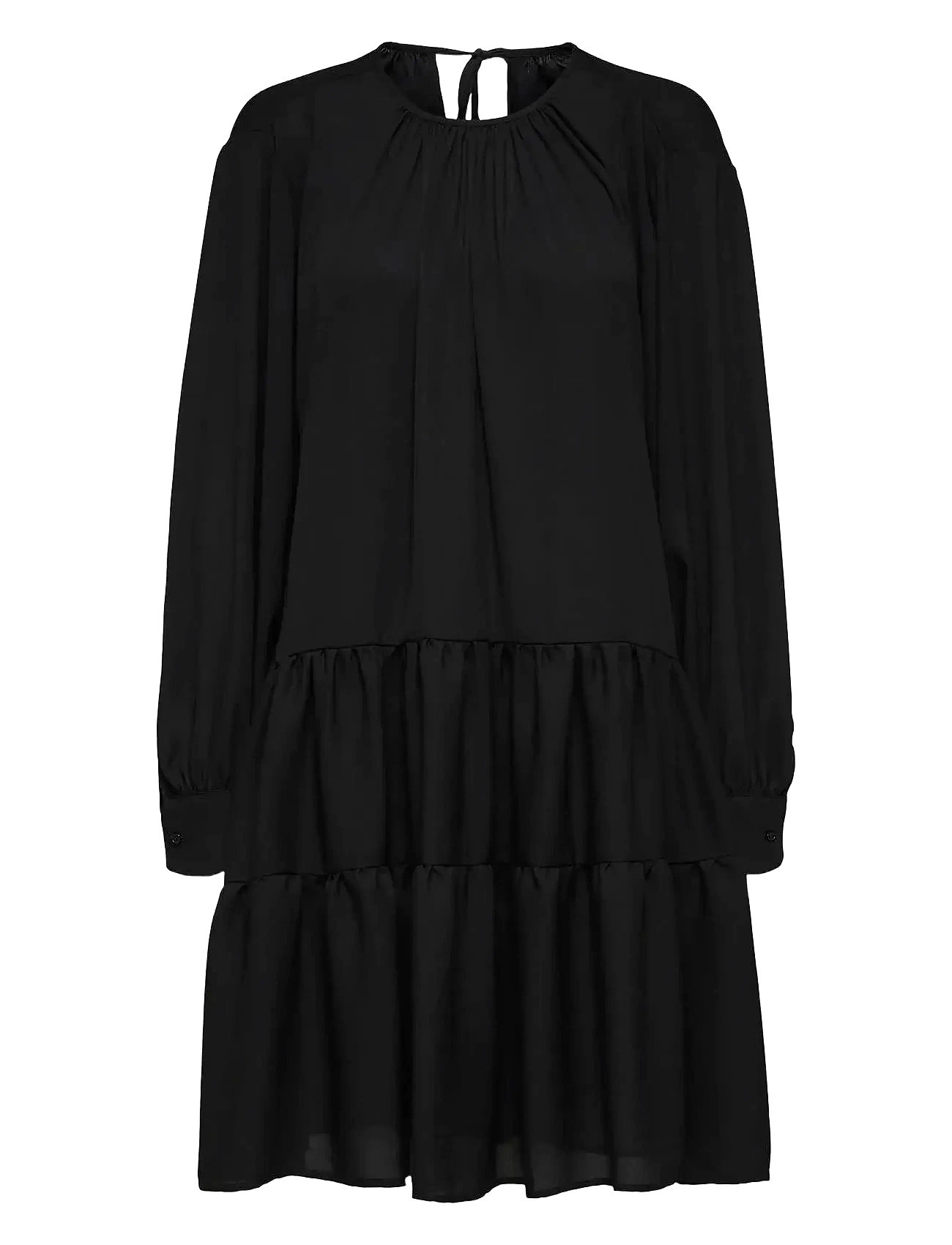 Slfamaya Ls Short Dress Black Selected Femme
