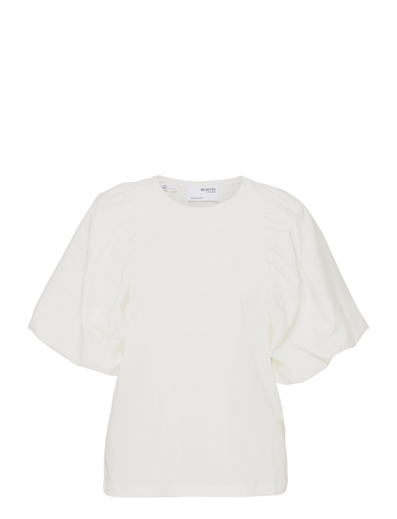 Slfadrianna 2/4 Tee Blouses Short-sleeved Valkoinen Selected Femme