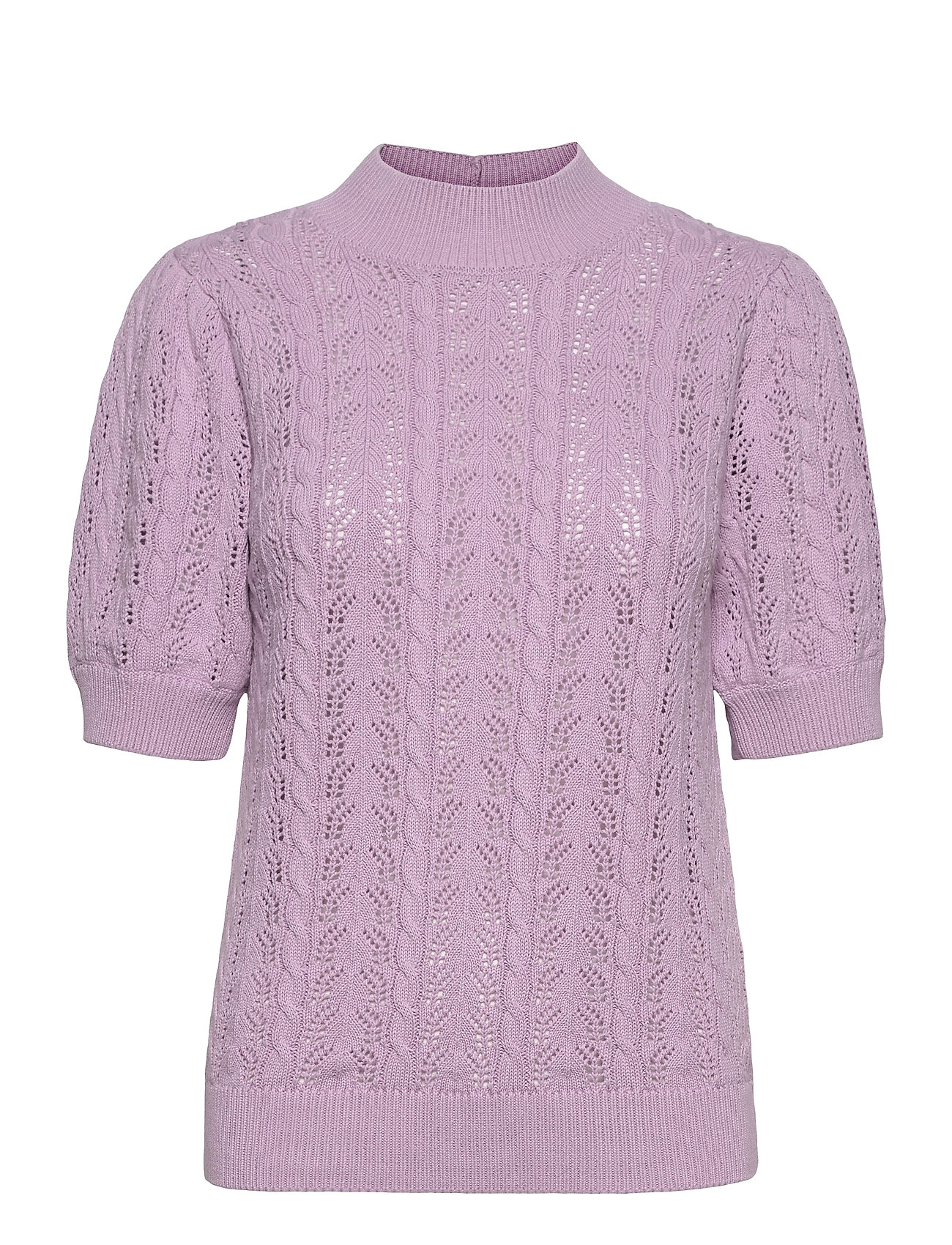 Slfjuliana Ss Knit High Neck B Ex T-shirts & Tops Knitted T-shirts/tops Liila Selected Femme