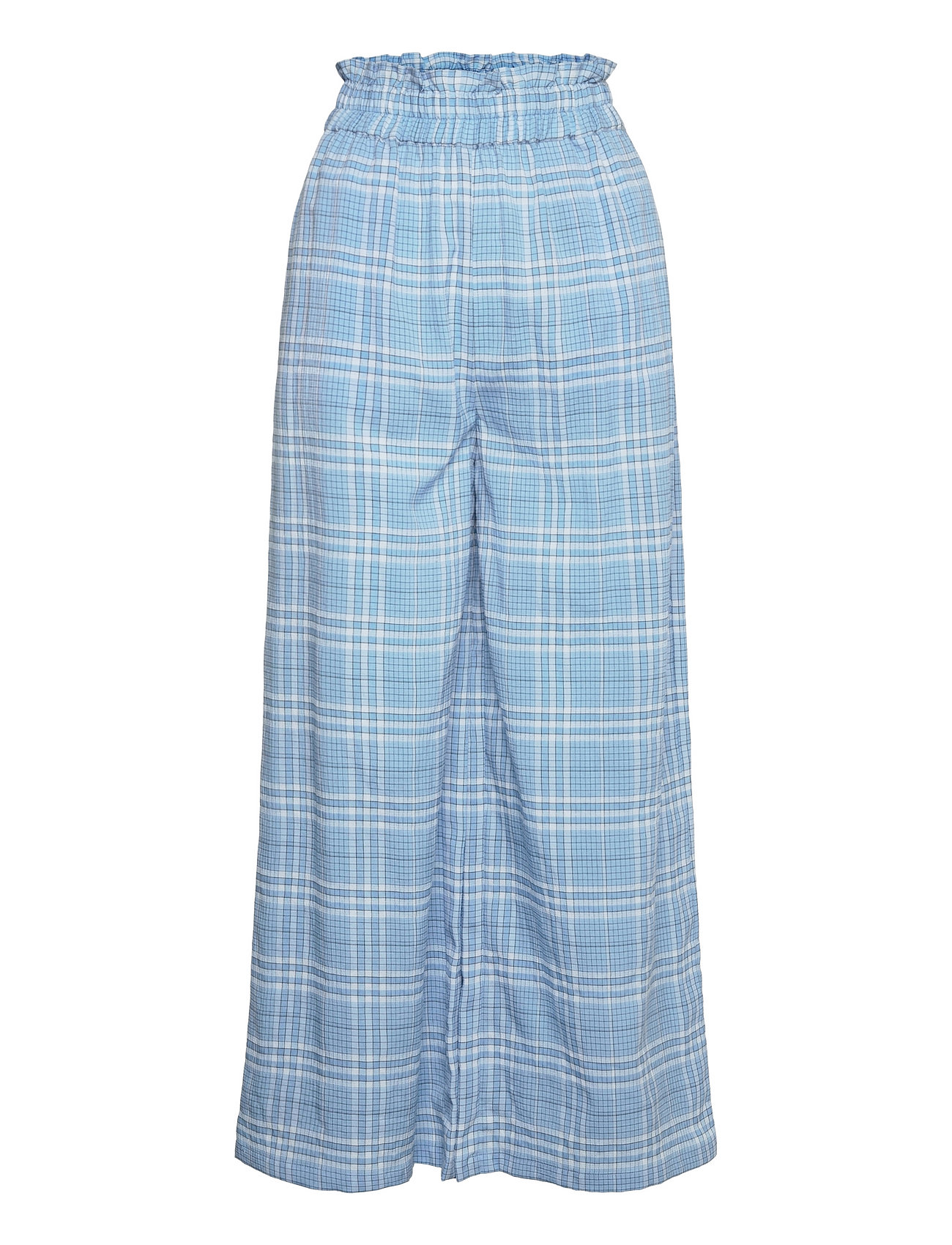 Slfbrianna Hw Cropped Pant B Bottoms Trousers Culottes Blue Selected Femme