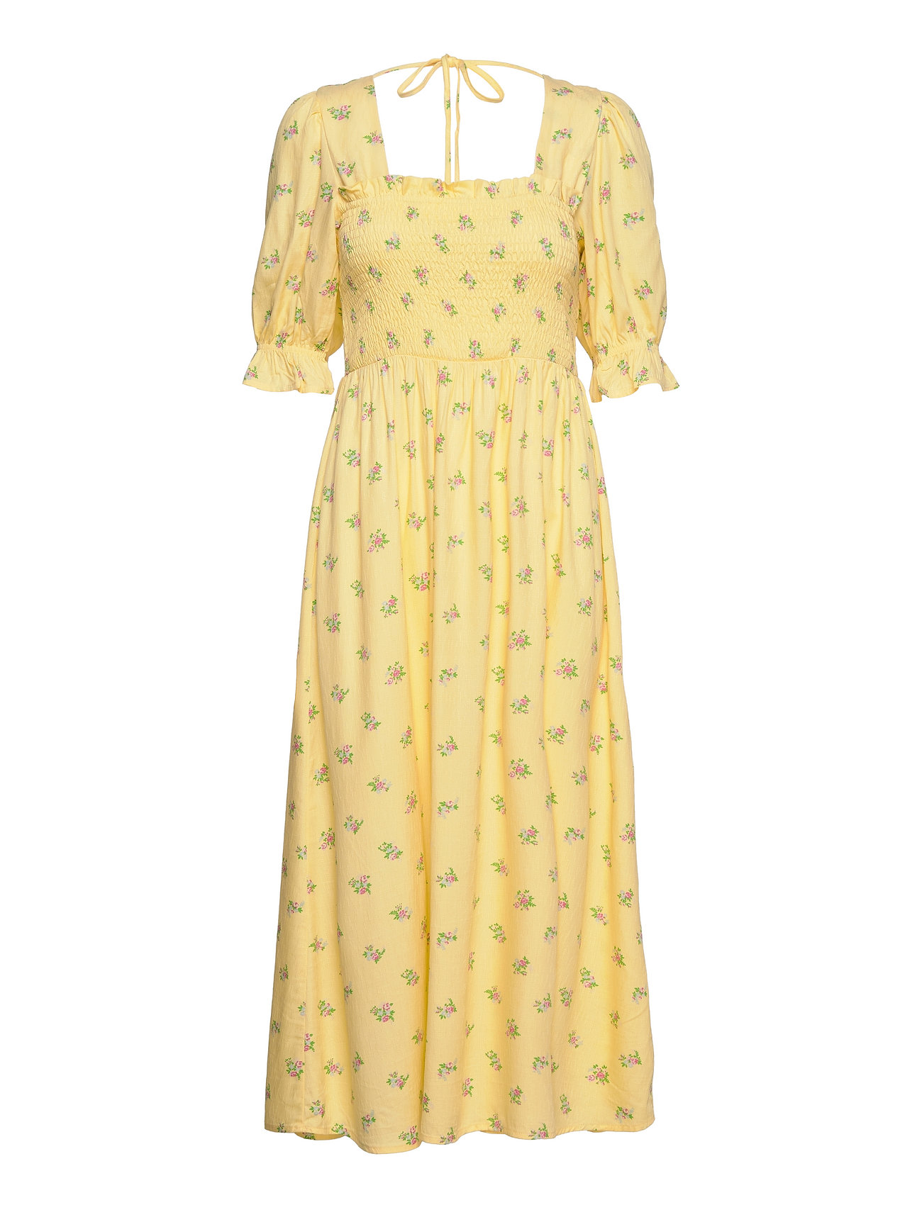 Selected Femme Slfulrikke 2/4 Smock Midi Dress B (Lemon Meringue), (51. ...