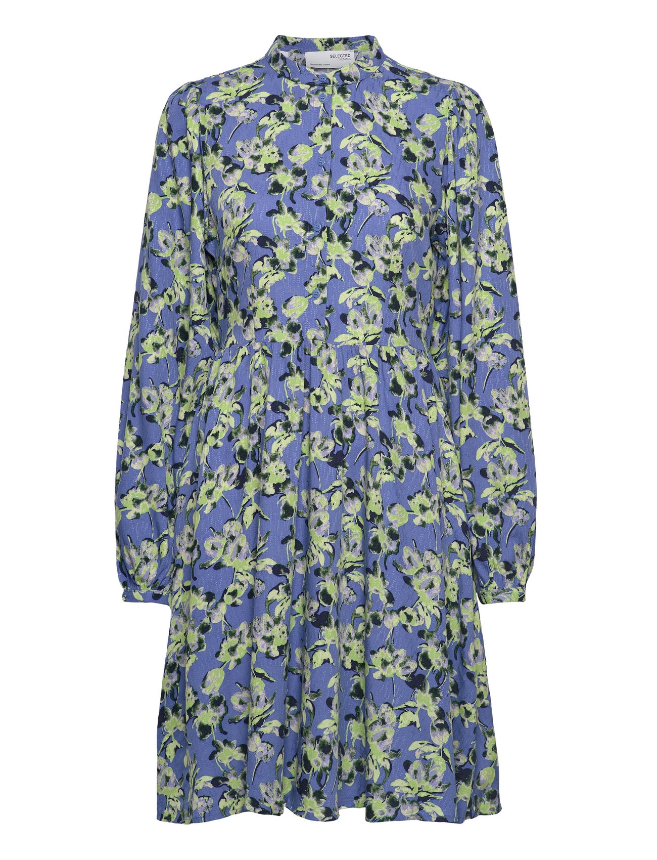 Selected Femme Slfjana Ls Short Shirt Dress B (Ultramarine), 262.13 | Stort udvalg af designer mærker | Booztlet.com