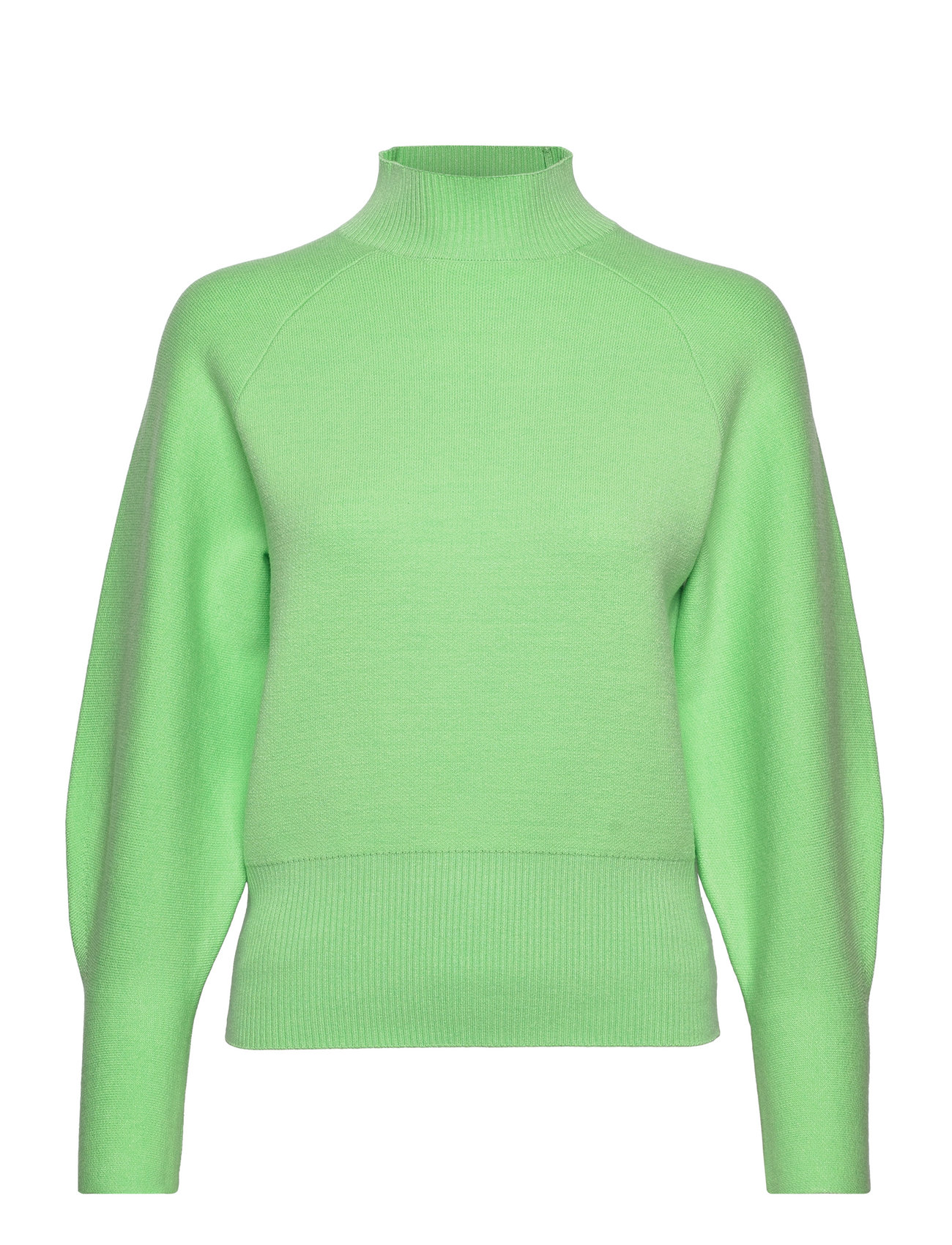 Slfmerle Fyria Ls Knit Highneck B Camp Green Selected Femme