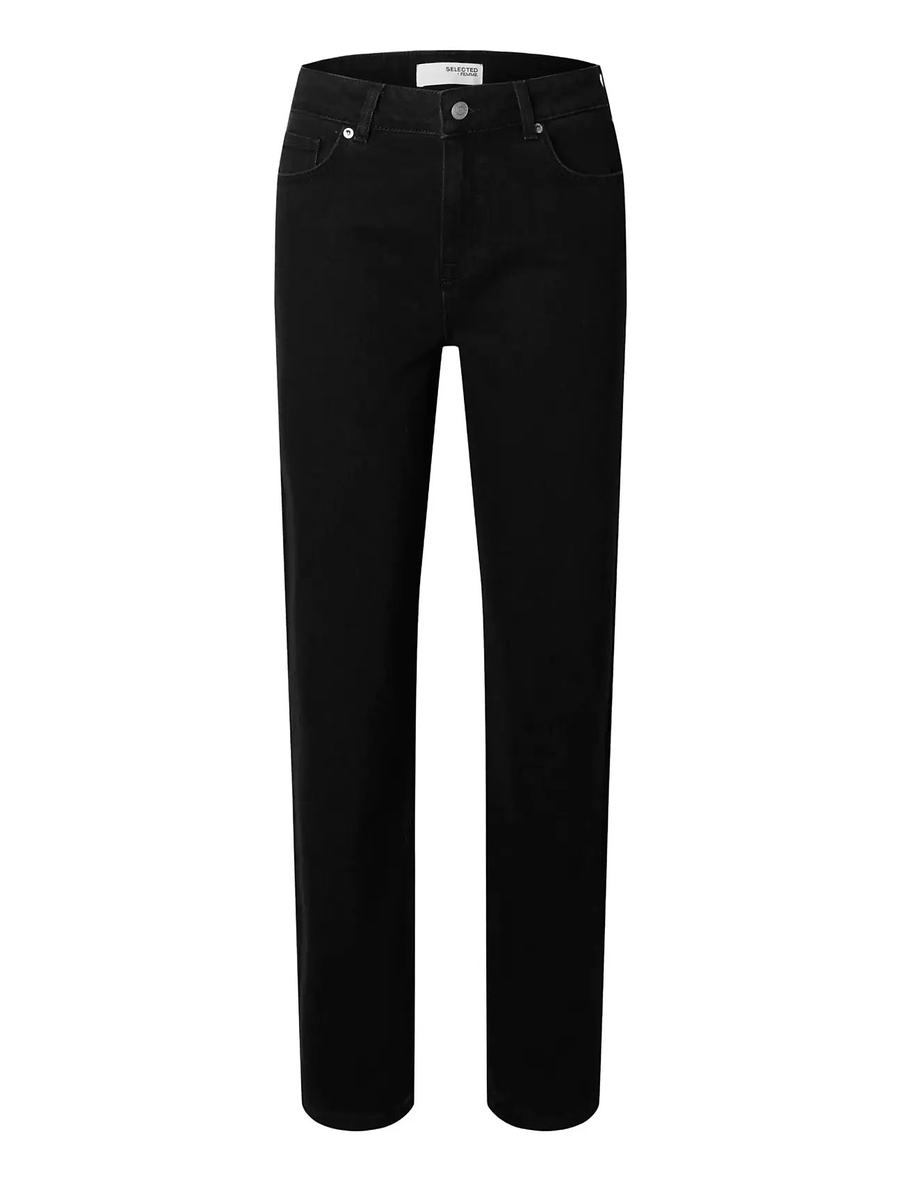SELECTED Slfalice Mw Straight Schwarz Jeans Noos Schwarz - 29x32 - Damen