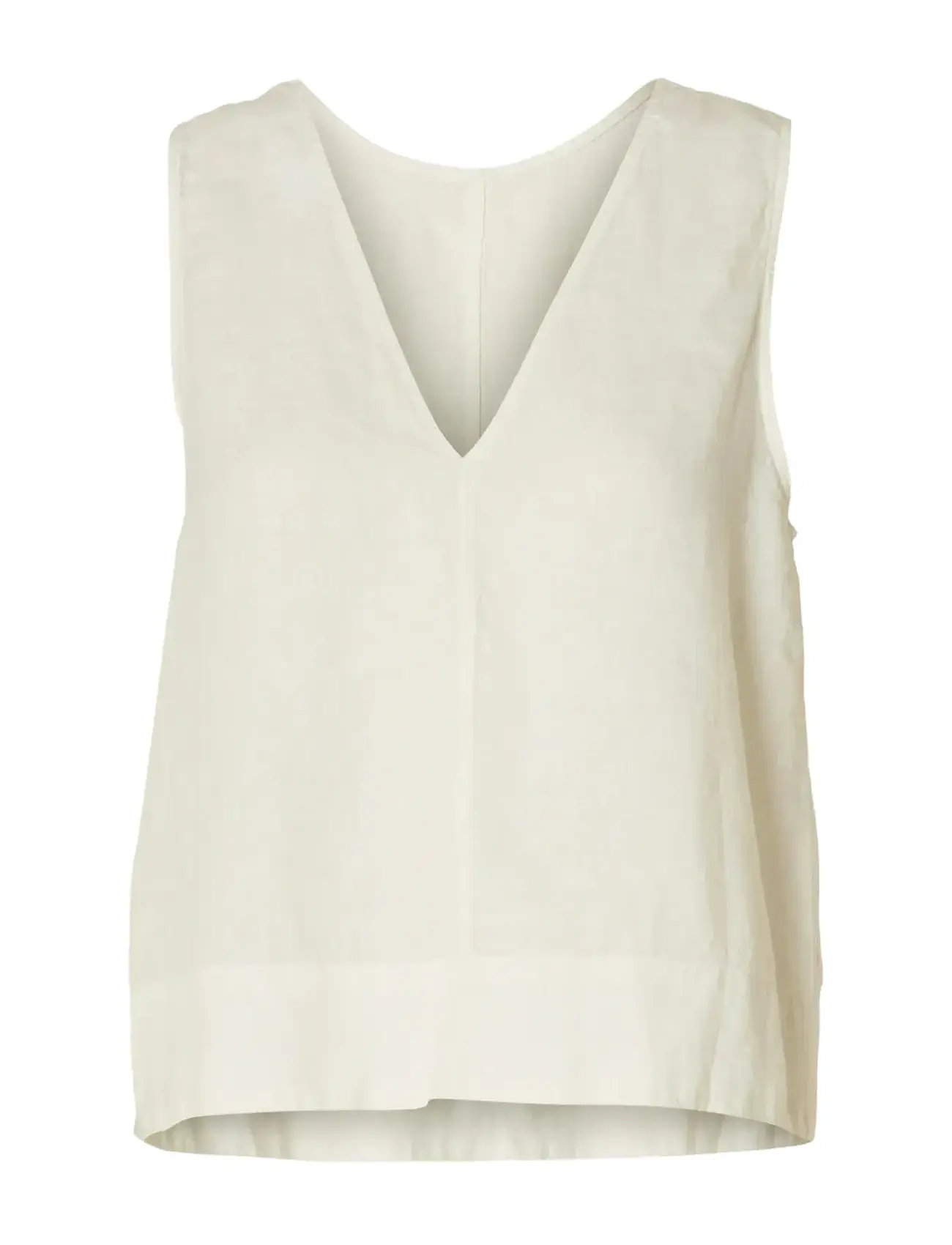 SELECTED Slflinna Sl Reversible Linen Oberteil B Cream - 36 - Damen