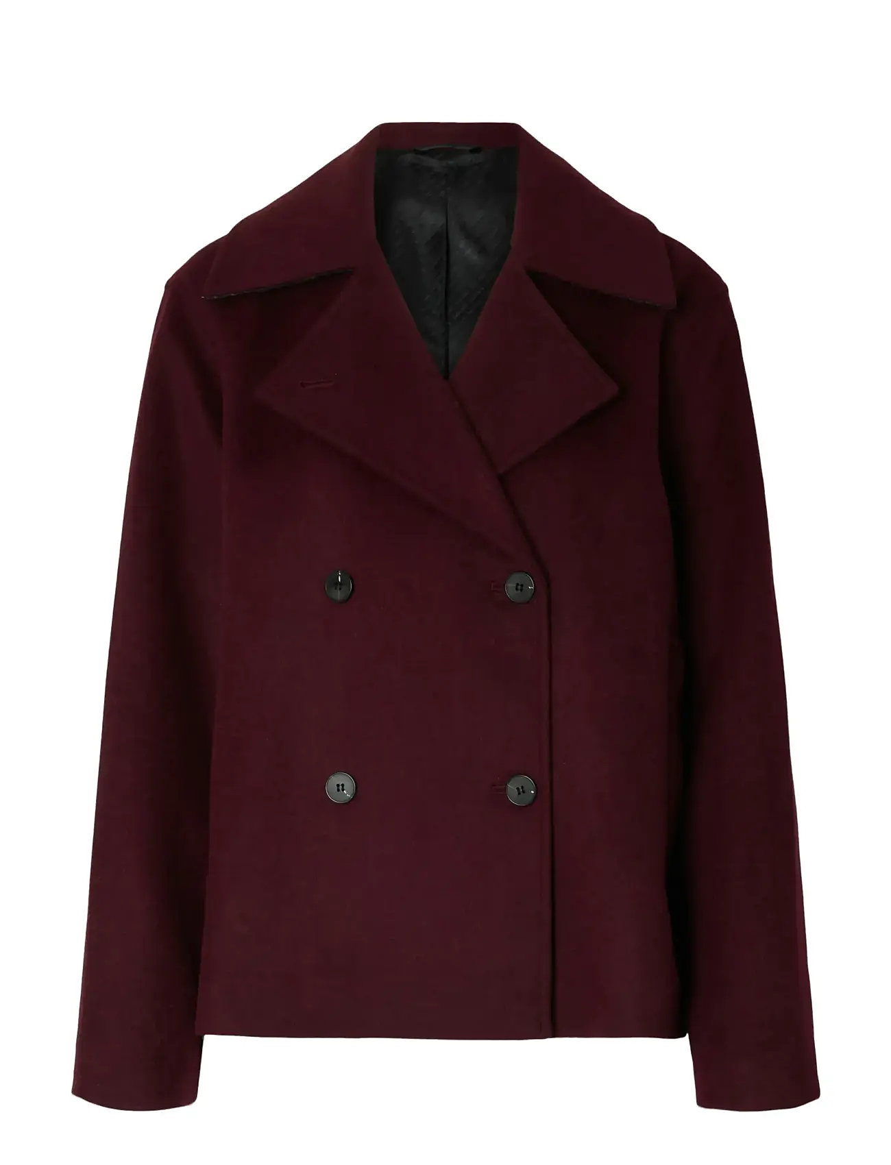 SELECTED Slfalma Wolle Blend Jacke Noos Burgundy - 40 - Damen