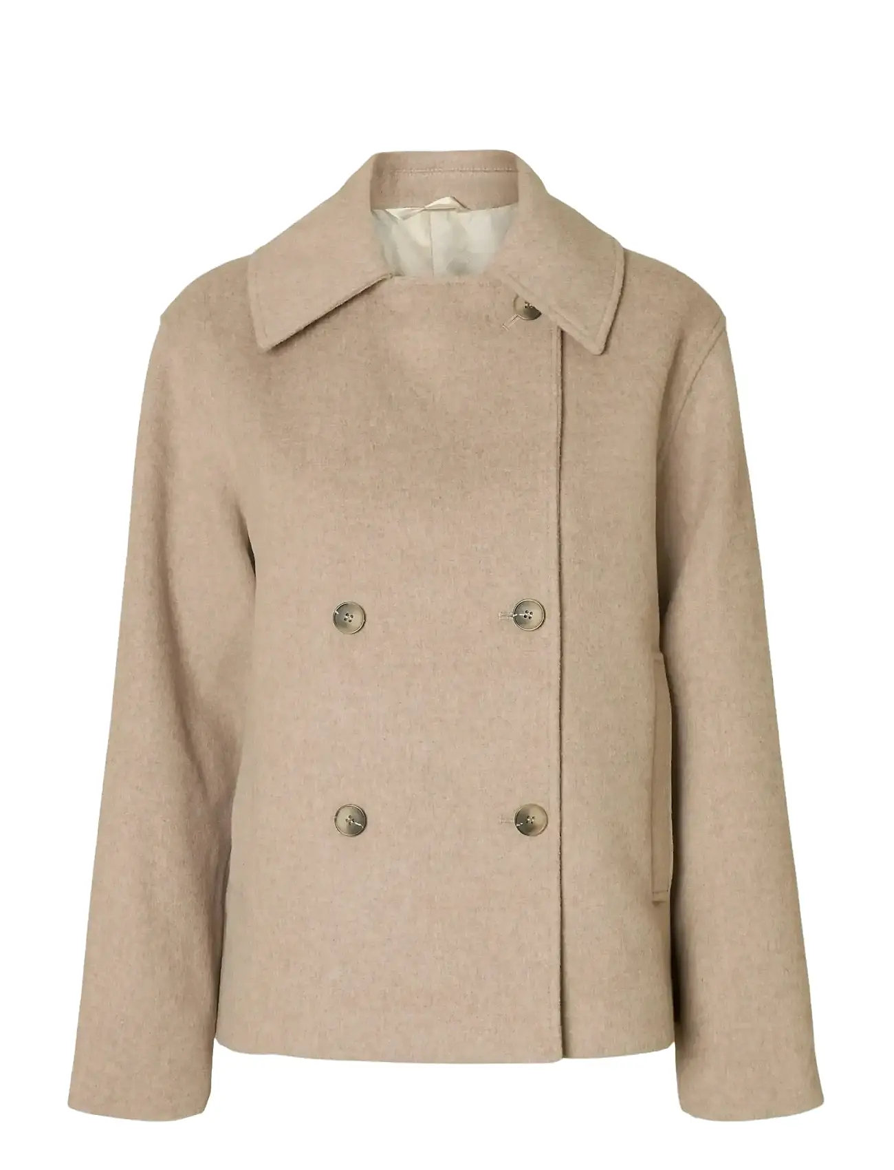 SELECTED Slfalma Wolle Blend Jacke Noos Beige - 42 - Damen