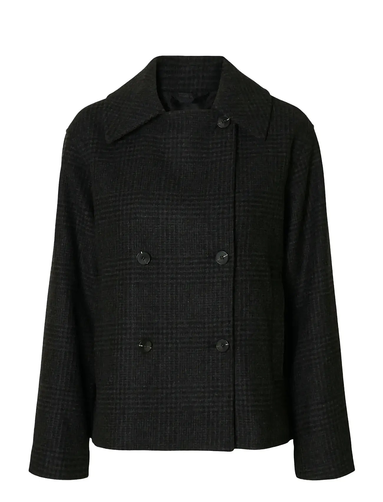 SELECTED Slfalma Pattern Wolle Blend Jacke Schwarz - 36 - Damen