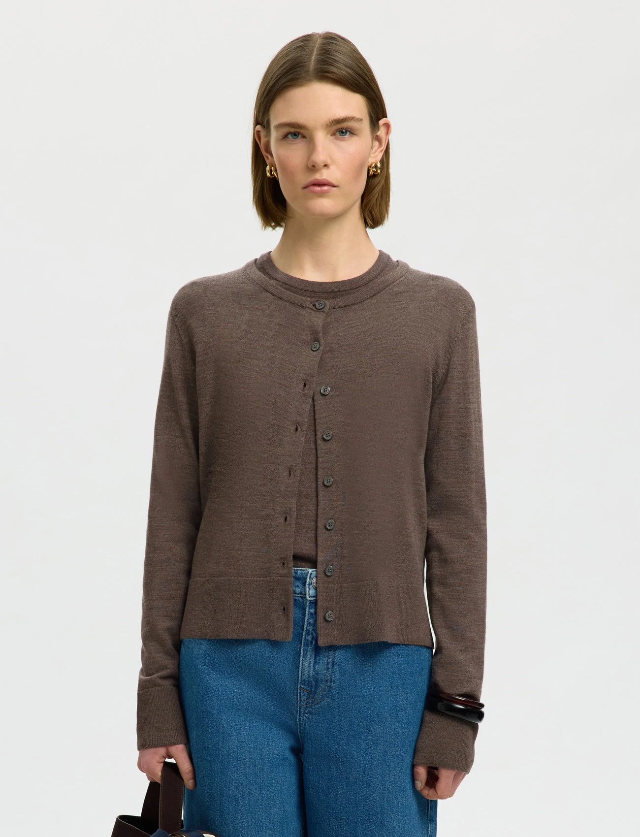 SELECTED FEMME Slfthea Ls Gebreide Merino Cardigan Noos, zwart, XS SELECTED FEMME Slfthea Ls Gebreide Merino Cardigan Noos, zwart, XS
