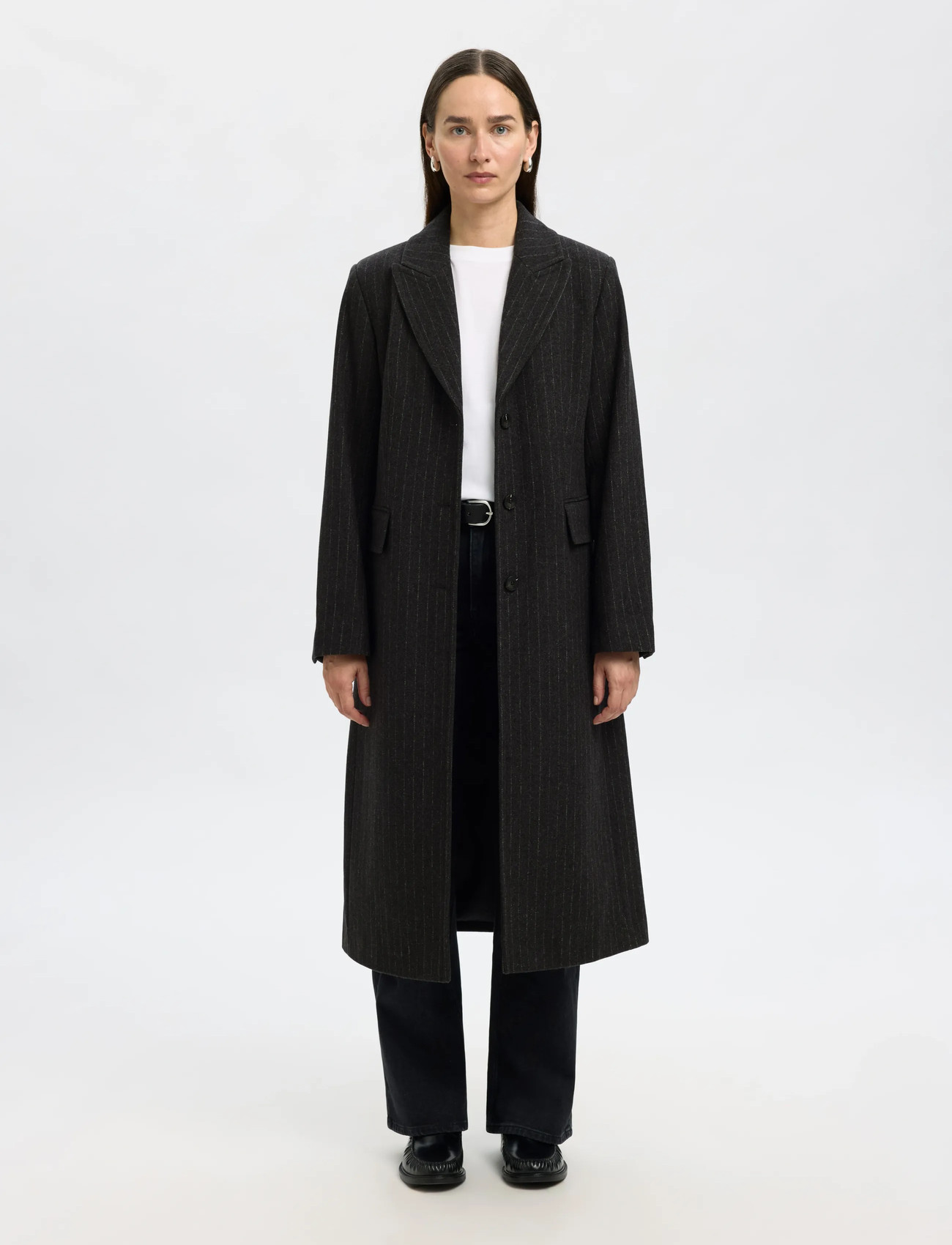 Selected Slfally Wool Blend Coat #S