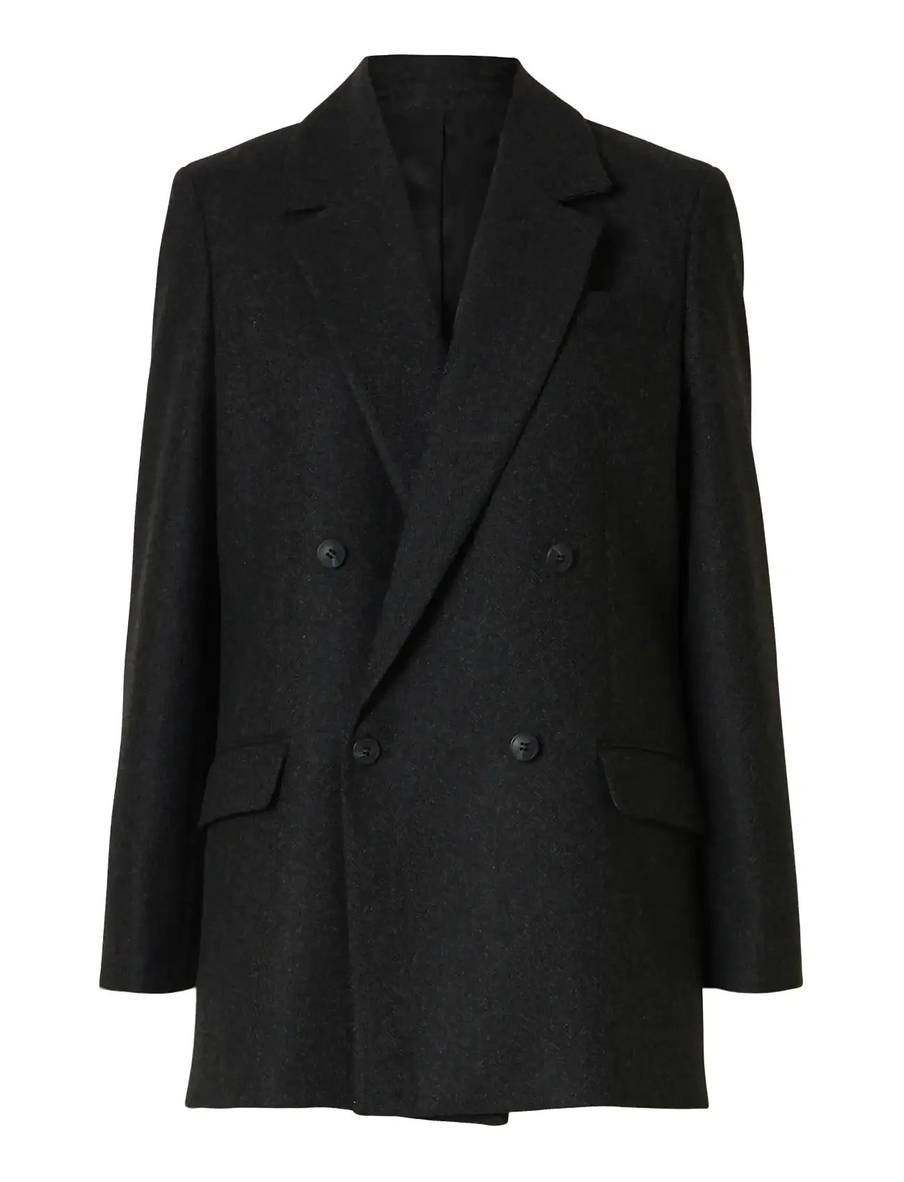 SELECTED Slfelin Wolle Blend Blazer Noos Grau - 34 - Damen