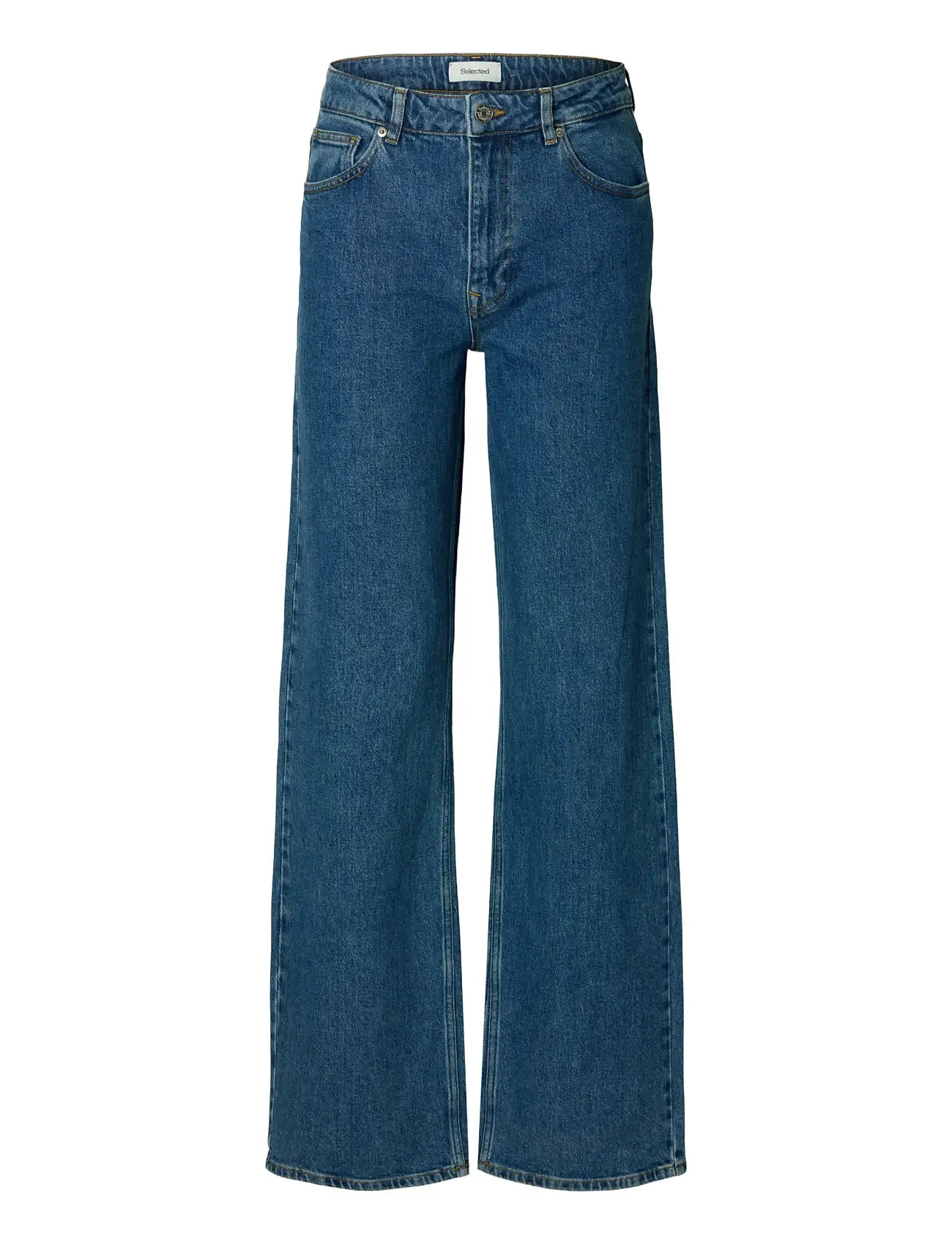 SELECTED Slfwide Bea-Kori Hw Jeans Noos Blau - 28x32 - Damen