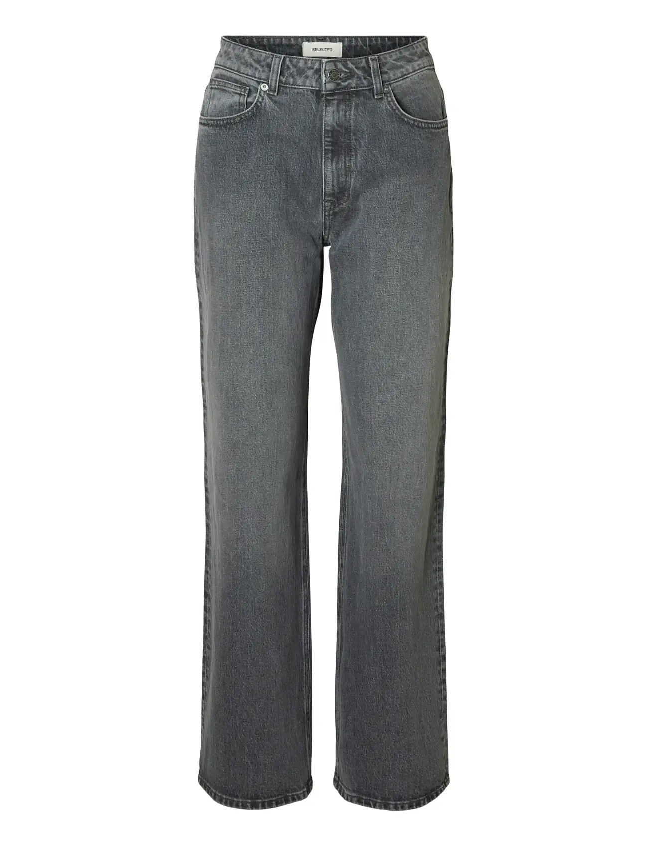 SELECTED Slfwide Bea-Kori Hw Jeans Noos Grau - 31x32 - Damen