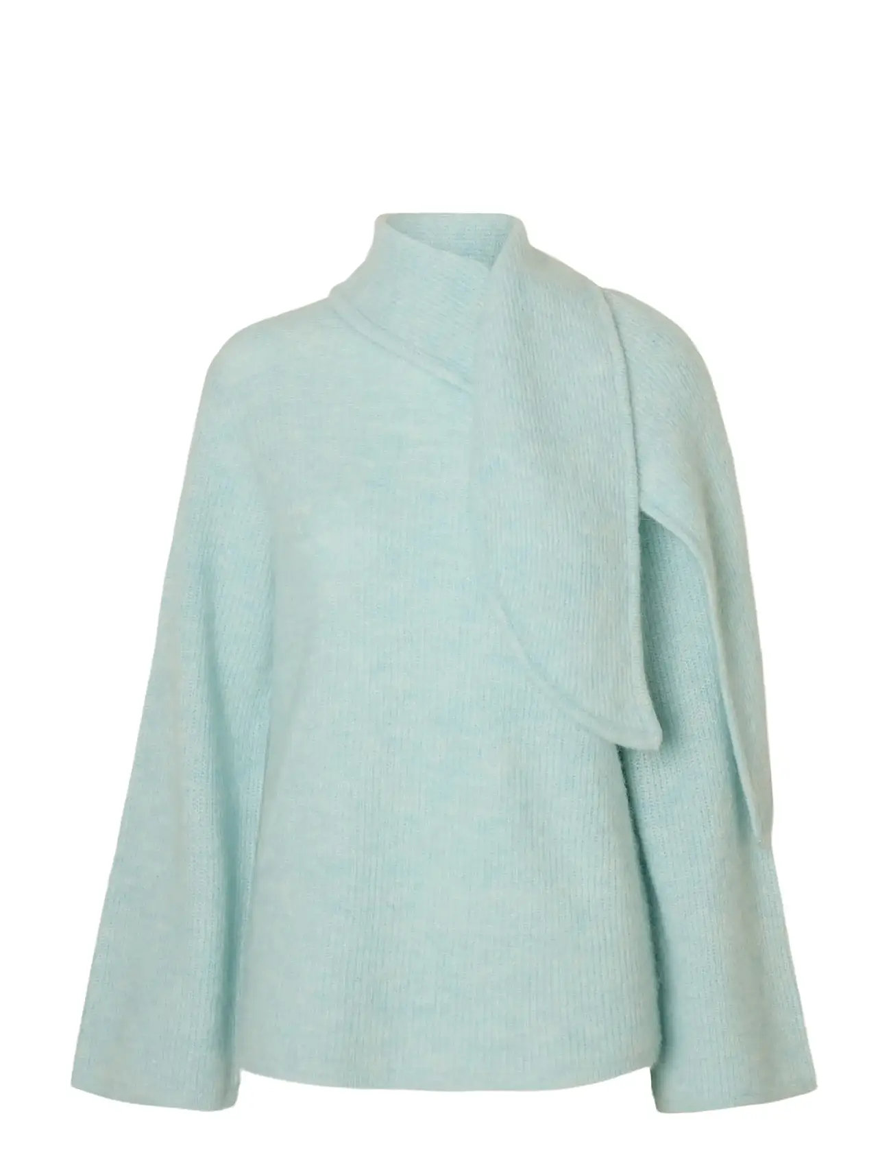SELECTED Slflulu Ls Bow Knit Blau - XS - Damen