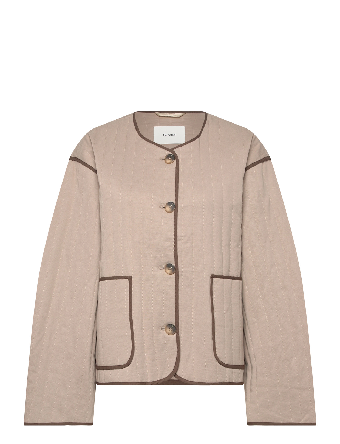 SELECTED Slfmalina Quilted Jacke #S Braun - 42 - Damen
