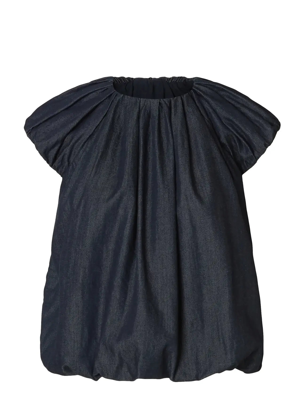 SELECTED Slfrillo Basecap Sleeve Denim Oberteil Navy - 34 - Damen
