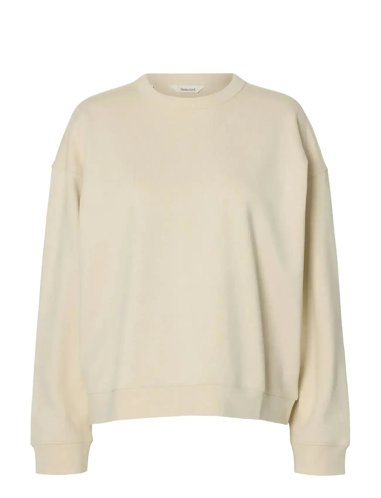 SELECTED Slfluka Ls Sweat Crewneck Noos Cream - XL - Damen