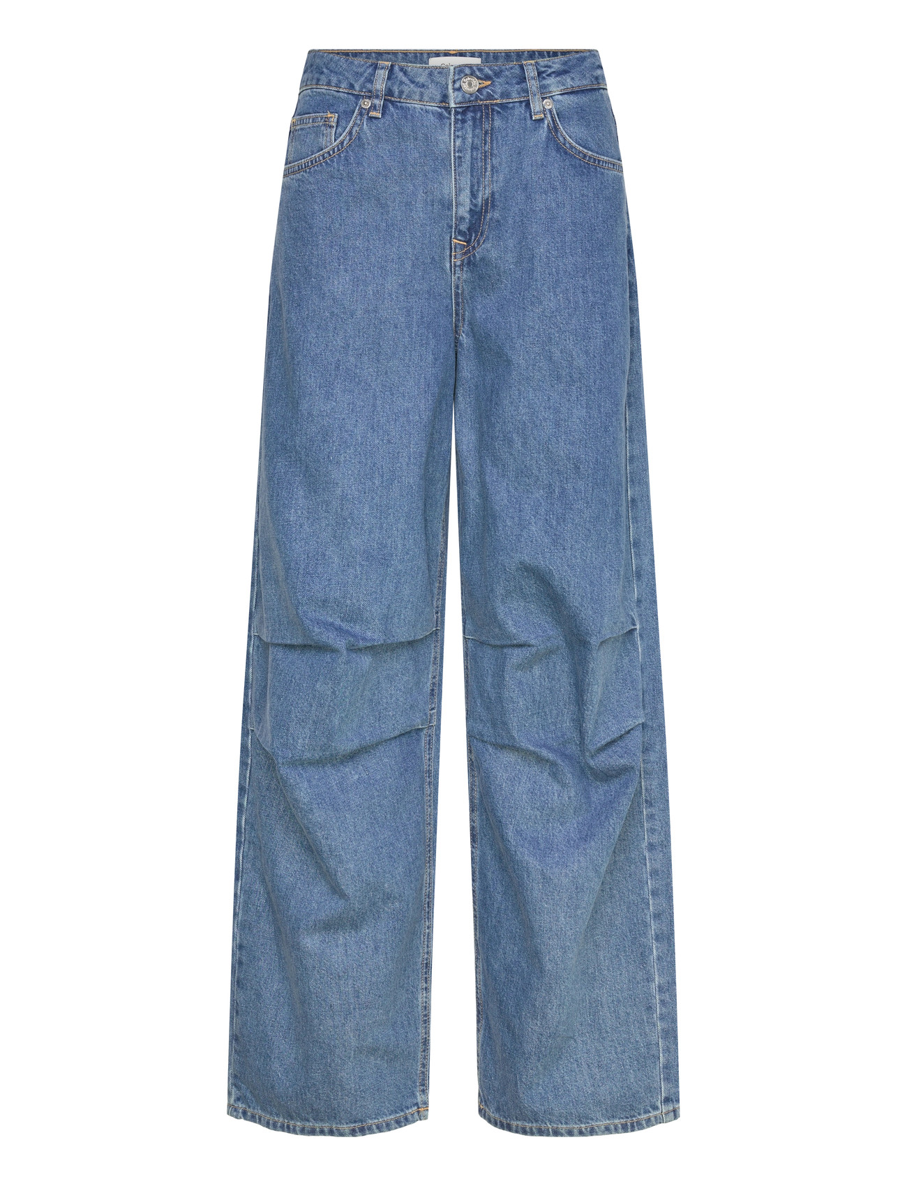Selected Slfwide Agathe Mw Baggy Pleated Jeans, 31 x 32, Blue, Jeans > Vidde, Dame