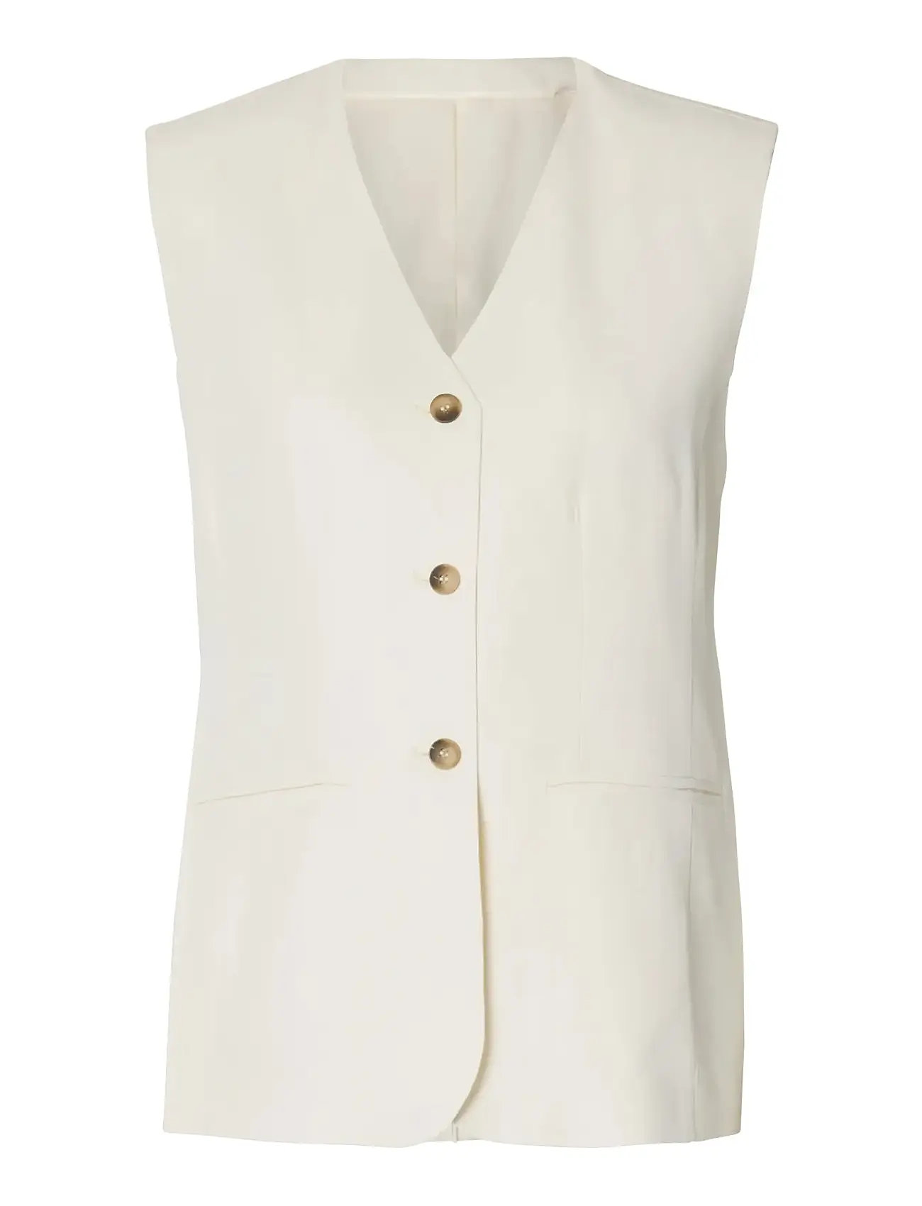 SELECTED Slfellie Vest Cream - 42 - Damen