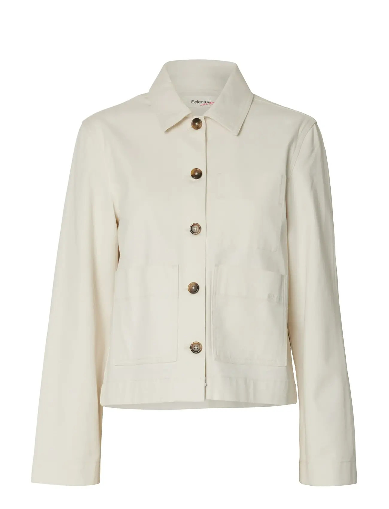SELECTED Slfrelaxed Hotel Amour Jacke Cream - 34 - Damen