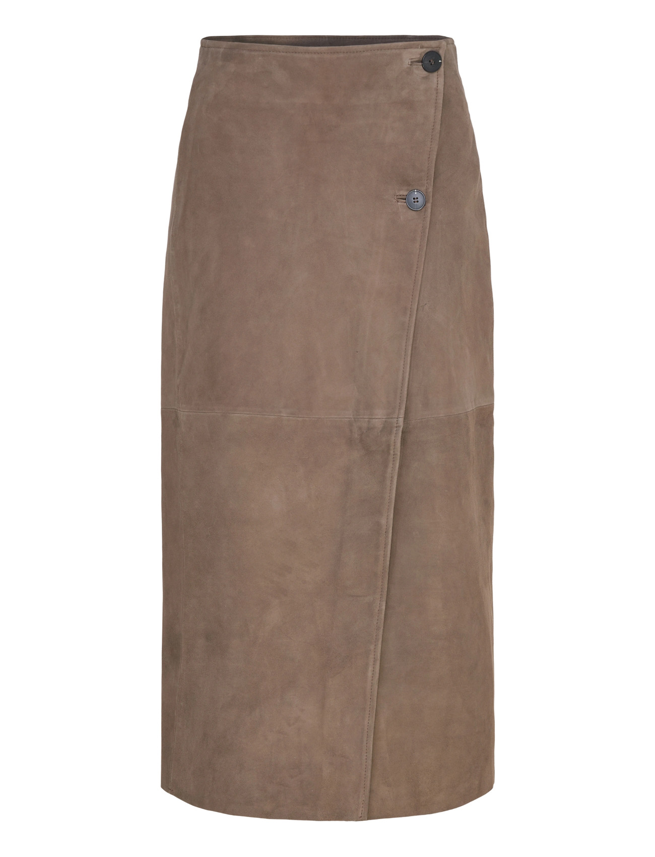 SELECTED Slfjackie Hw Long Wrap Wildleder Rock Braun - 36 - Damen